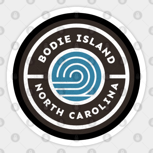 Bodie Island, NC Waves Summer Vacationing Sticker by Contentarama